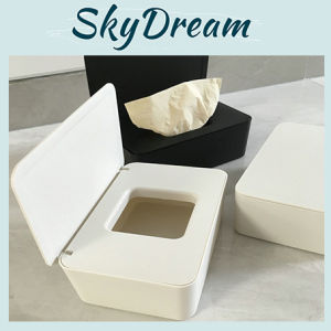 SKYDREAM - Dust-Proof Tissue Box / Face Mask Box / Kotak Mask / Wet Tissue Storage with Cover