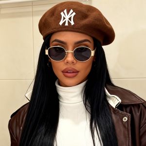 Oval Shaped Fashionable Glasses Elegant Retro Trend Versatile Men and Women Daily Wear Accessories