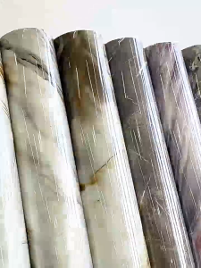 Wallpaper Dinding Marble Foam Vinyl Dekorasi Dinding Rumah Modern Motif Marmer Pink Tebal Anti Air