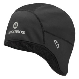 Rockbros Cycling Hat Warm Ear Protection Headgear Outdoor Sports Windproof Cold Fleece Bicycle Hat Winter
