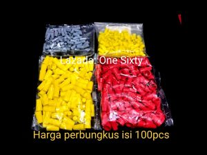 100pcs 100 pcs Lasdop 1mm / Lasdop 4mm / Lasdop 6mm isi Lasdop P1 P4 P6 Konektor Kabel Penyambung Kabel