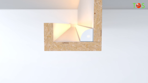 LUMY L1616【0.5M/1M/1.5M/2M】V Shape LED Light Strip Aluminium Profile LED Casing with Milky Diffuser Lampu LED