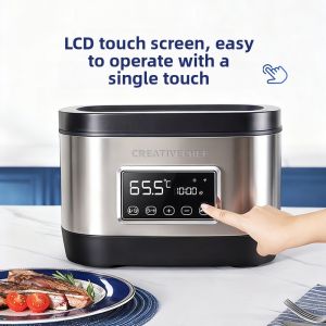 CreativeChef Low Temperature Slow Cooker Sous Vide Steak Cooking Machine Commercial Grade Uniform Heating Pot Integrated Model