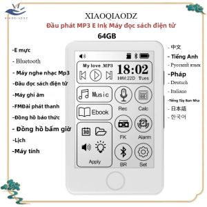 XIAOQIAODZ 64G Thẻ TF Ereader E-Ink Đầu Đọc Sách Điện Tử Máy Nghe Nhạc MP3 Bluetooth Âm Nhạc Máy Ghi Âm Hệ Điều Hành Android Ebook Paperwhite Alternative