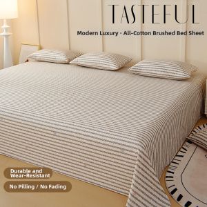 BEIPIN | Extra Large Pure Cotton Flannel Bed Sheet Set