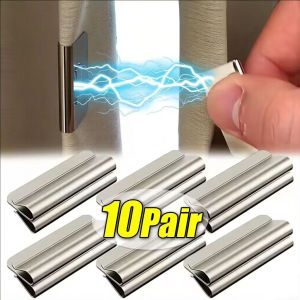YESPERY 10 Pairs Strong Magnetic Curtain Clips for Prevent Light Leaking Keep Curtain Closed for Home Bedroom Office Curtain