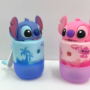 (READY STOCK) Pengasah Pensel 3D Stitch Comel Portable Murid Hadiah Kanak Cute Sharpener Student Present 史迪奇便携式削笔器儿童学生奖励