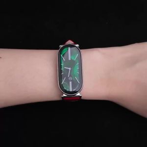 mijobs | Dây Đeo Bằng Da Cho Mi Band 8/9/10 Dây Đeo Cổ Tay Thoáng Khí Tương Thích Với Xiaomi Smart Band Dây Đeo Có Thể Điều Chỉnh Cho Thiết Bị Theo Dõi Sức Khỏe