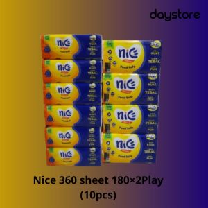 paket [10pcs] Tissue Nice Living Facial 360Helai Promo Murah 2play Tisu Nice KEMASAN BARU