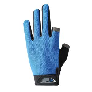 Men Women Mesh Sunscreen Fishing Gloves Long Finger Thin Non Slip for Cycling Driving Fitness Sports Two Finger Breathable