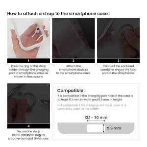 iFace BeBling Hand Strap - Elegant PU Leather with 3D Shirring