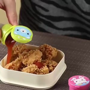 【3/4Pcs Mini Condiment Squeeze Bottle Plastic Salad Dressing Ketchup Squeeze Jar Container Portable Lunch Box Sauce Bottle】