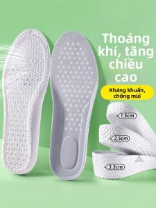 ZUYINBULUO | Đế Giày Tăng Chiều Cao Không Lộ Thoáng Khí Khử Mùi Chống Vi Khuẩn Chống Sốc