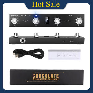 M-VAVE | M-VAVE Chocolate MIDI Controller BT Rechargeable 4 Buttons MIDI Controller Pedal APP Control Wireless Transmission System Parts