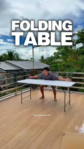 Flashfish 4/6FT Folding Table Outdoor Picnic Camping Home Portable Waterproof Heavy Duty B1T1 Foldable Chair & Table Chair Set