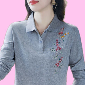 HUAXUNRAN | Womens Loose-Fitting Polo Shirt for Layering and Tummy Coverage