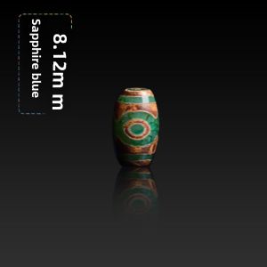 Natural Agate Three Eyes Dzi Bead Barrel Beads Mine Timber Le Zi Necklace DIY Bracelet Buddha Beads Bodhi Accessories Hanging Decorations