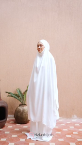 RIZKA HIJAB New Khadijah Mukena Multifungsi Terusan Jumbo Premium Dewasa Adem Menutup Dagu Telekung