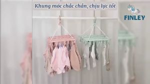 Móc Chùm Gấp Gọn 32 Kẹp Finley Inova Chất Nhựa PP Khung chắc Chịu lực Chống gió tốt Xoay 360 độ