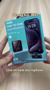 Remax K11 Wireless Microphone Livestream Mic HD Sound Remax K12 Ultra Clear Sound Noise Reduction Microphone Remax Microphone