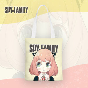 Adorable Cartoon Canvas Bag for Children Middle School Students Tutoring Lunch Box Activity Souvenir Rectangular Soft Washable