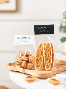 Transparent Baking Packaging Bag Cookie Button Wafer Candy Snowflake Snack Rice Cake Boat Madeleine Dried Fruit Pouch