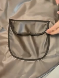 Modern Stylish Apron Water Proof Oil Transparent PVC Material Apron For Women Kitchen Black Transparent Aprons