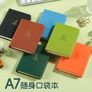 Thickened Portable Business A7 Mini Notebook Pocket Size Simple Design Student Diary Work Memo Book Word Book Notebook Logo