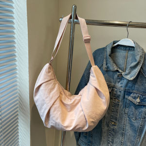 New Large Capacity Nylon Dumpling Shape Casual Womens Lightweight Tote Bag Fashion Simple Single Shoulder Slant Cross Bag