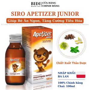 Siro Giúp Bé Ăn Ngon Apetizer Junior Giúp Trẻ Biếng Ăn Ngon Miệng Giải Pháp Hỗ Trợ Tiêu Hóa Siro Ăn Ngon An Toàn