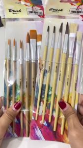 Kuas Lukis JOYKO BR-1 Brush Acrylic Cat Air Minyak Gambar Paint Painting Sapu Flat Round Melukis Kuas Saput Lukisan Kanvas Canvas Pewarna Warna Drawing Kit Perlengkapan Prakarya Kerajinan Craft Crafting Art Seni Kesenian Shopping Arena Malang
