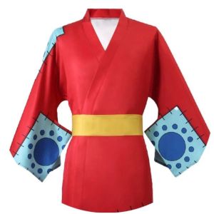 Kostum Cosplay Jubah Kimono Monkey D Luffy Arc Wanokuni  Anime One Piece Costum Cosplay Jubah Kimono Mugiwara One piece