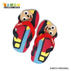 Sandal Lucu Sancu Jepit Anak Laki Laki Karakter Train Thomas