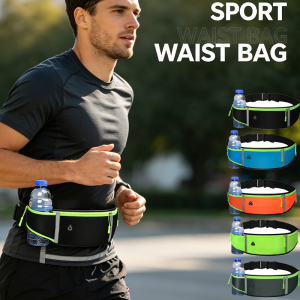 WRELS | Cycling Waist Bag Casual Reflective Tape Running Mobile Cell Phone Jogging Gym Sport Bags Ultra Thin Comfortable Outdoors Bags