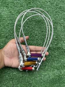 แบบหัวงอ สายสลิงลูกหมากดึงเบรคหลัง ยาว18นิ้ว สายเบรคหลัง สายสริงเบรคหลัง อย่างดี ยาว (46เซน)