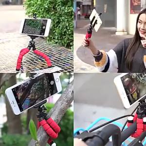Sponge Tripod Octopus Bracket Universal Smartphone Tripod Mini Flexible Octopus Leg Mobile Phone Holder Stand for iPhone Samsung