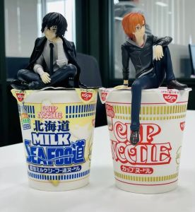 Bandai | Bungo Stray Dogs Dazai Osamu & Nakahara Chuuya Action Figures Set PVC Model Collection Noodle Stopper Anime Birthday Gifts
