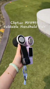 Cliptec MFH455 High Speed Rechargeable Icy Cooling Foldable Handheld Fan
