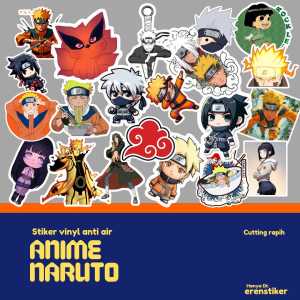 STIKER NARUTO VERSION ANTI AIR VINYL SUSU UKURAN 5X5 CM STIKER KACA HANPHON HELEM MOBIL LAPTOP TUMBLR