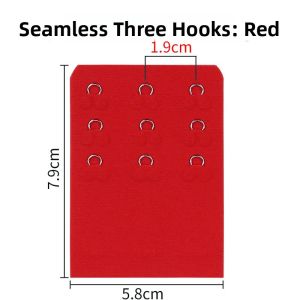 Seamless Extended Three Row Buckle 1.9cm Bra Extender Back Hook Underwear Universal Interface Polyester Fabric Ladies Underwear