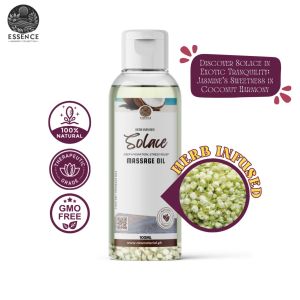 Essence Harmony Collection - SOLACE Premium Herb Infused Massage Oils Aromatic Natural Botanical-Infusedd