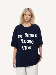 Áo Thun Cotton Phong Cách Mỹ Mùa Hè Dáng Rộng Cổ Tròn in Họa Tiết Tay Ngắn Chất Lượng Cao Cho Cả Nam Và Nữ