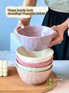 XIAOHUANGLU | New Ceramic Noodle Bowl Set