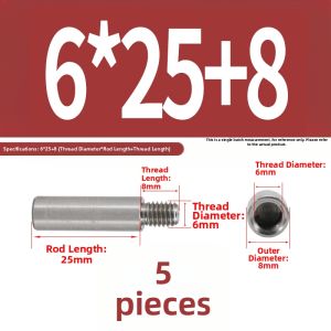 BAIRUITE | Single Headed Circular Stainless Steel Conversion Stud