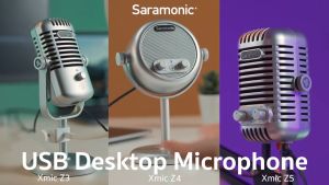 Saramonic Xmic Z3 USB Cardioid Condenser Microphone Studio Microphone for Gaming Recording Streaming Podcasting PC Android Tablets Computers YouTube TikTok