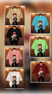 GET FASHION - KAOS LABUBU T SHIRT LABUBU BLUS KAOS OVERSIZE KAOS COTTON COMBED