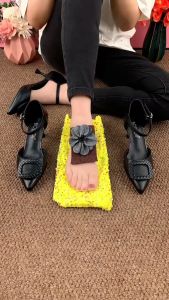 Giày nữ giày cao gót nữ mũi nhọn gót trụ cao 5cm da đẹp mềm êm nhẹ thời trang 2023 PINKAHA