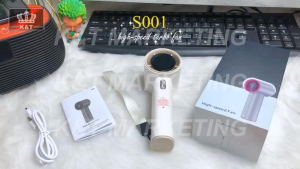 XB-TF01 Handheld Turbo Fan 4000mAh USB Rechargeable High-Speed Cooling Fan with LED Display Strong Wind
