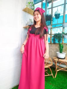 BECCA LONG DRESS TALI TERPISAH//DASTER VIRAL TIKTOK//LUARAN MUSLIM TERBARU//TALI TERPISAH