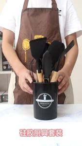 Non-stick Food-grade Silicone Spatulas and Spoons Set 12 Pieces